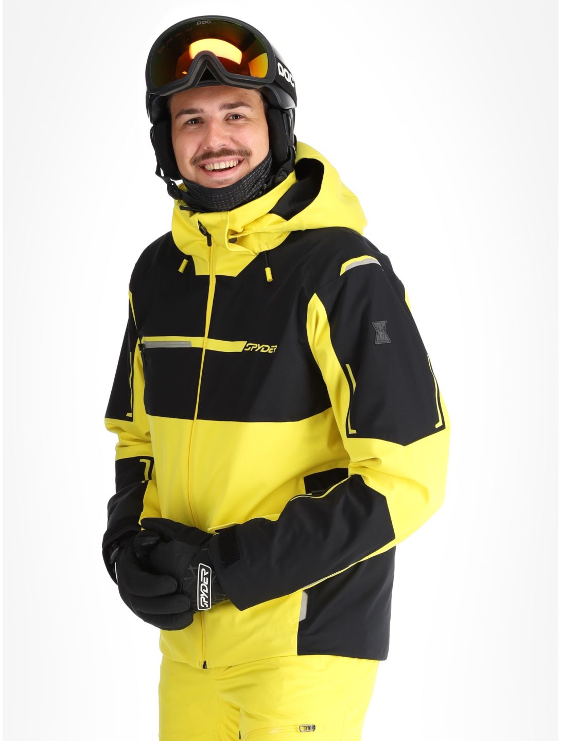 Spyder, Titan veste de ski hommes Acid Yellow jaune, noir 