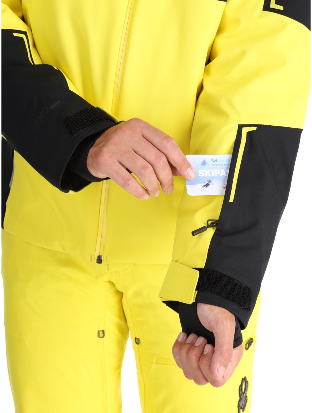 Spyder, Titan veste de ski hommes Acid Yellow jaune, noir 