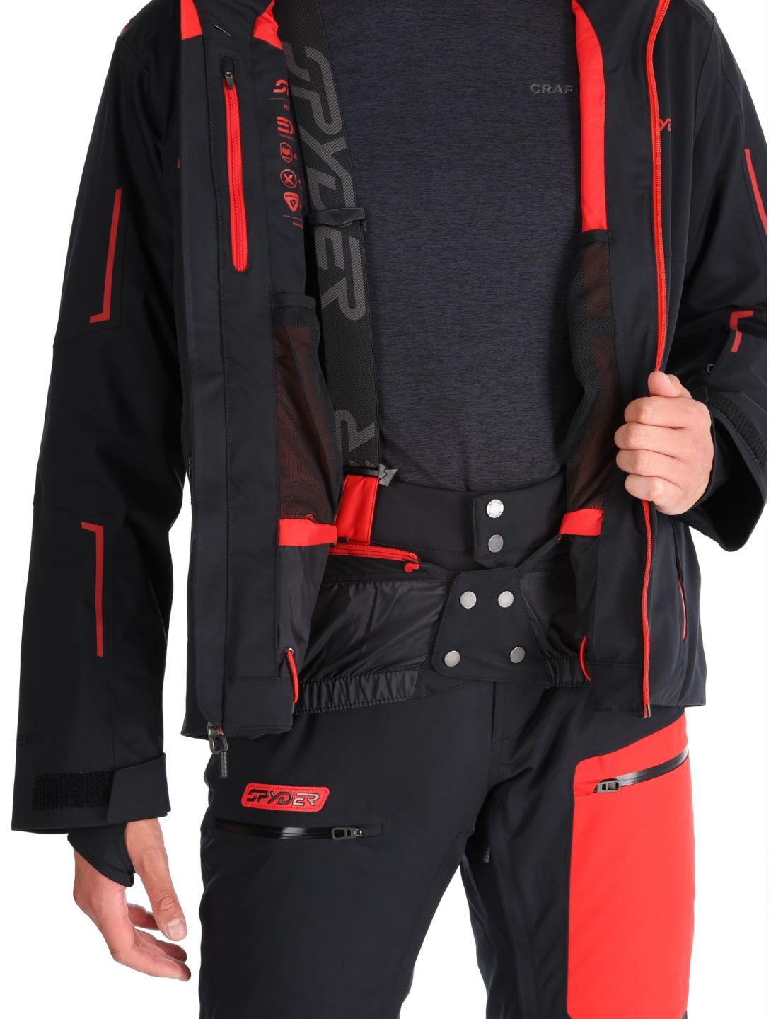 Spyder, Titan veste de ski hommes Black noir 