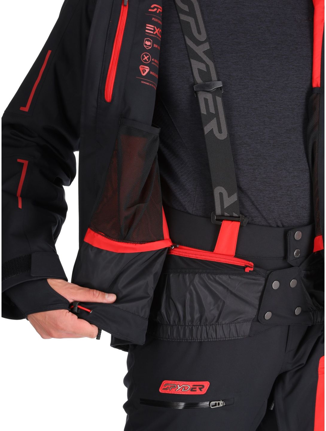 Spyder, Titan veste de ski hommes Black noir 