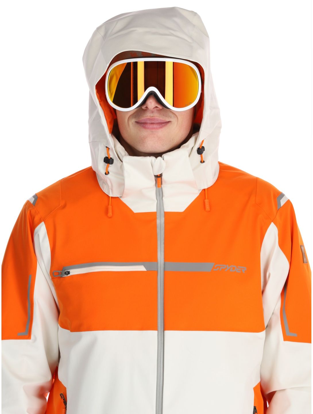 Spyder, Titan veste de ski hommes Orange Shock beige, orange 