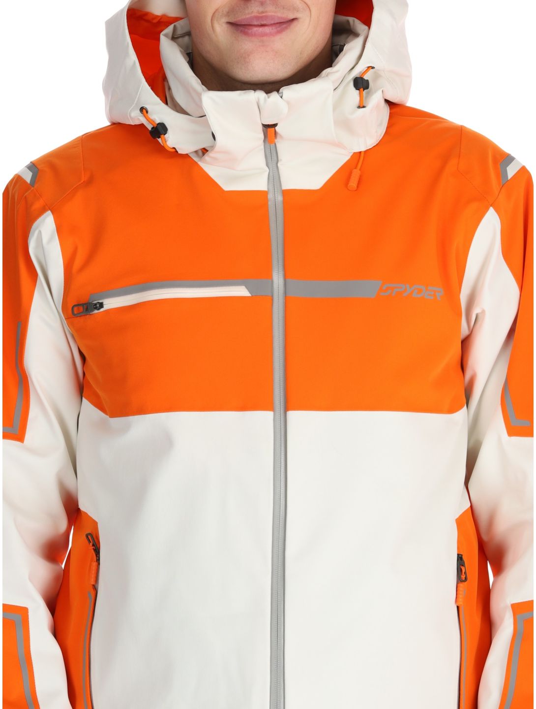 Spyder, Titan veste de ski hommes Orange Shock beige, orange 