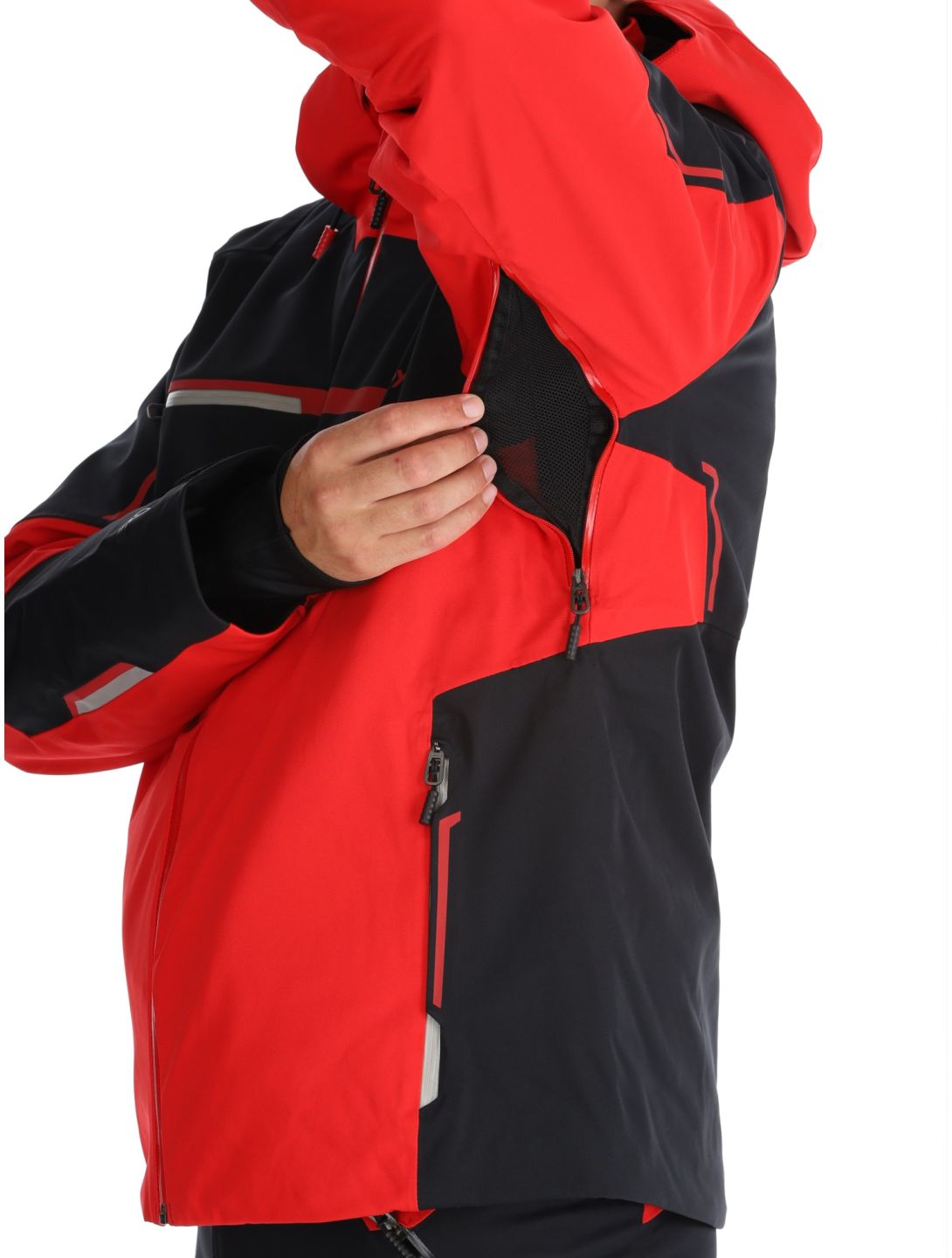 Spyder, Titan veste de ski hommes Spyder Red noir, rouge 