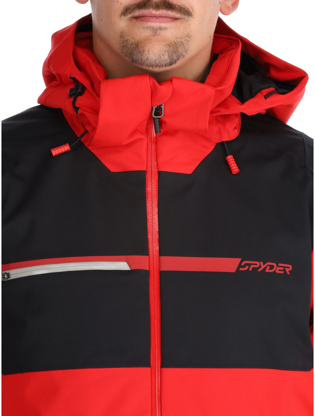 Spyder, Titan veste de ski hommes Spyder Red noir, rouge 