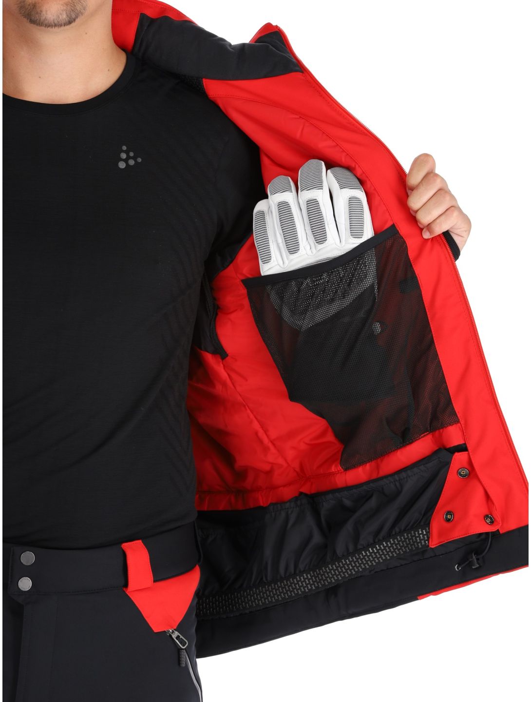 Spyder, Titan veste de ski hommes Spyder Red noir, rouge 