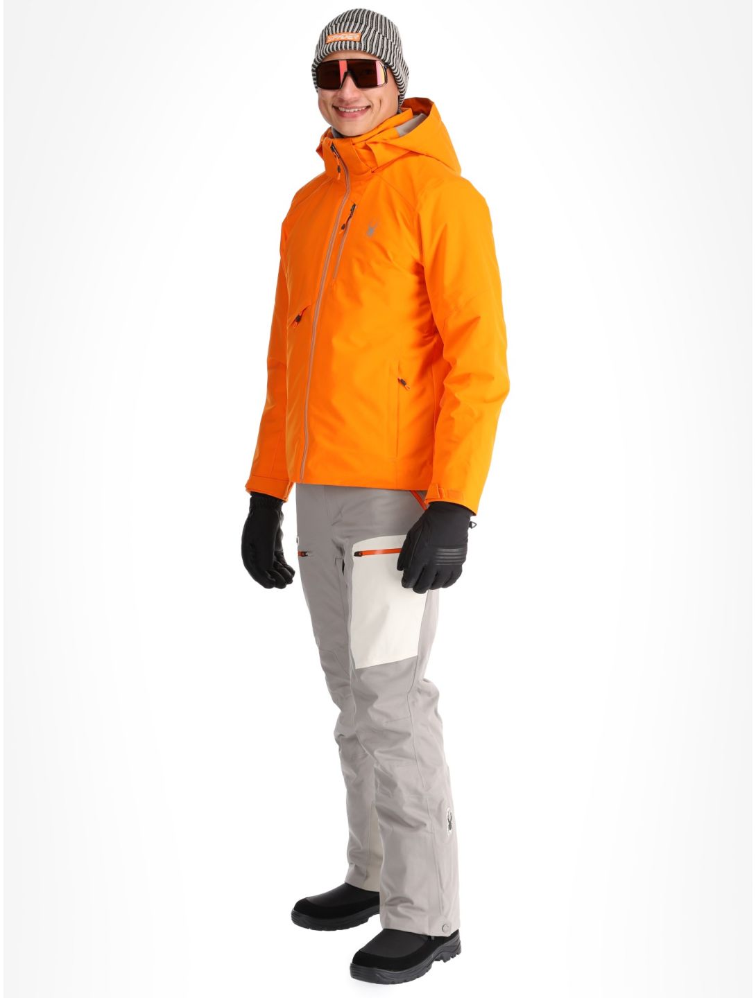 Spyder, Tripoint veste de ski hommes Orange Shock noir 