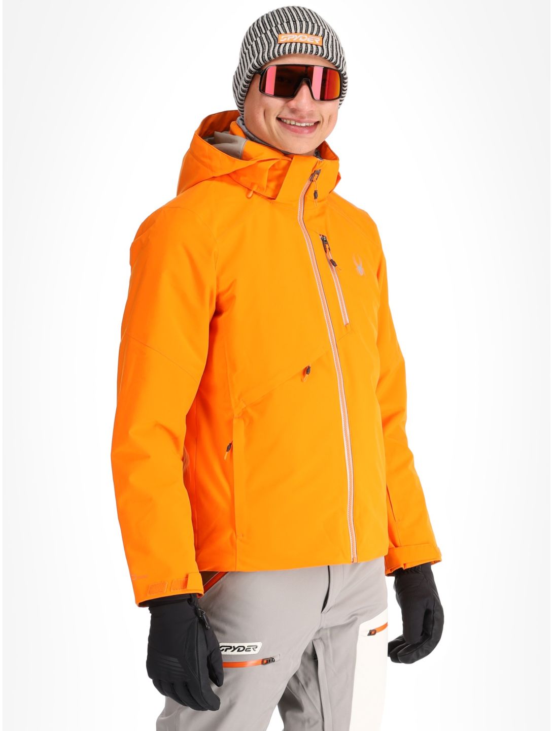 Spyder, Tripoint veste de ski hommes Orange Shock noir 