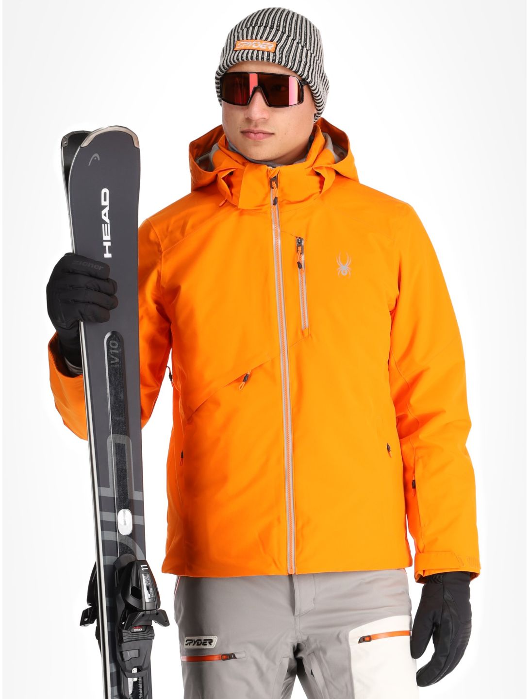 Spyder, Tripoint veste de ski hommes Orange Shock noir 