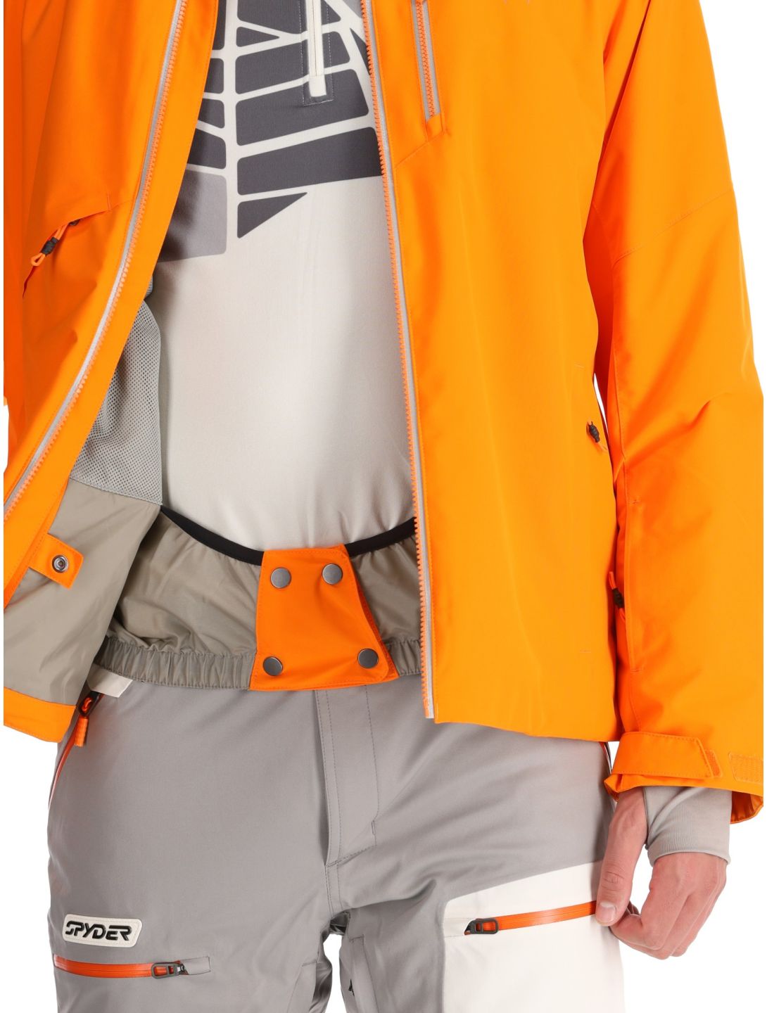 Spyder, Tripoint veste de ski hommes Orange Shock noir 