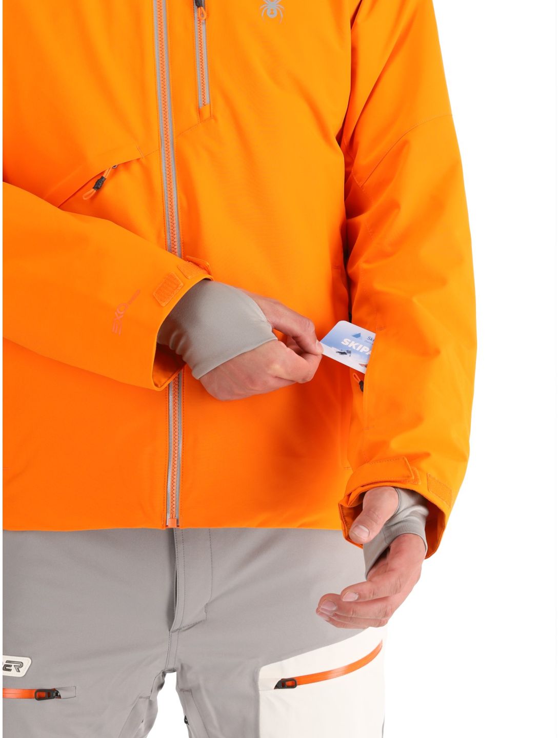 Spyder, Tripoint veste de ski hommes Orange Shock noir 