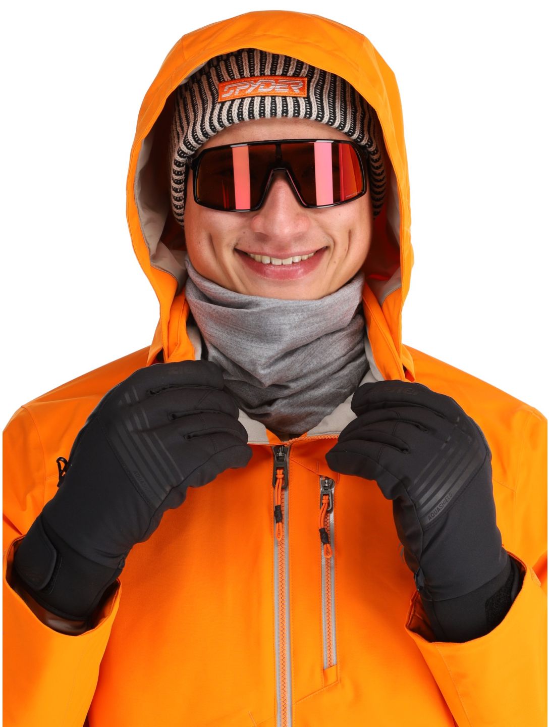 Spyder, Tripoint veste de ski hommes Orange Shock noir 