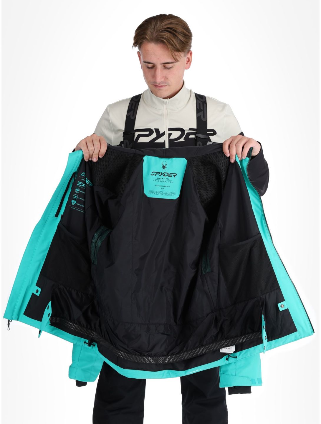 Spyder, Tripoint veste de ski hommes Teal Green vert 