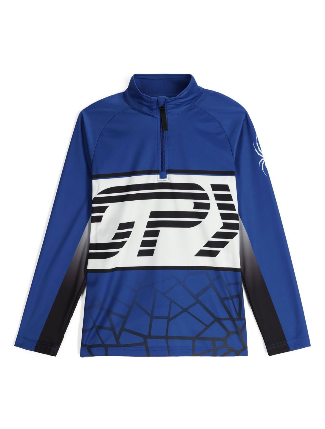 Spyder, Web 1/2 Zip pull de ski enfants Electric Blue bleu 