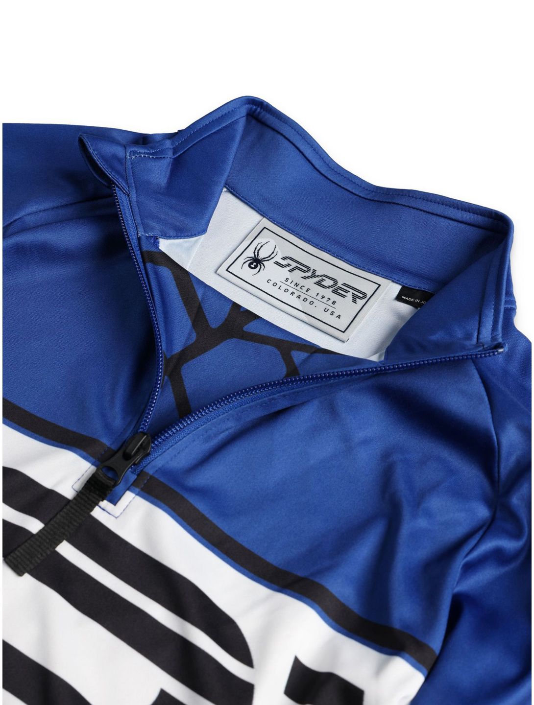 Spyder, Web 1/2 Zip pull de ski enfants Electric Blue bleu 