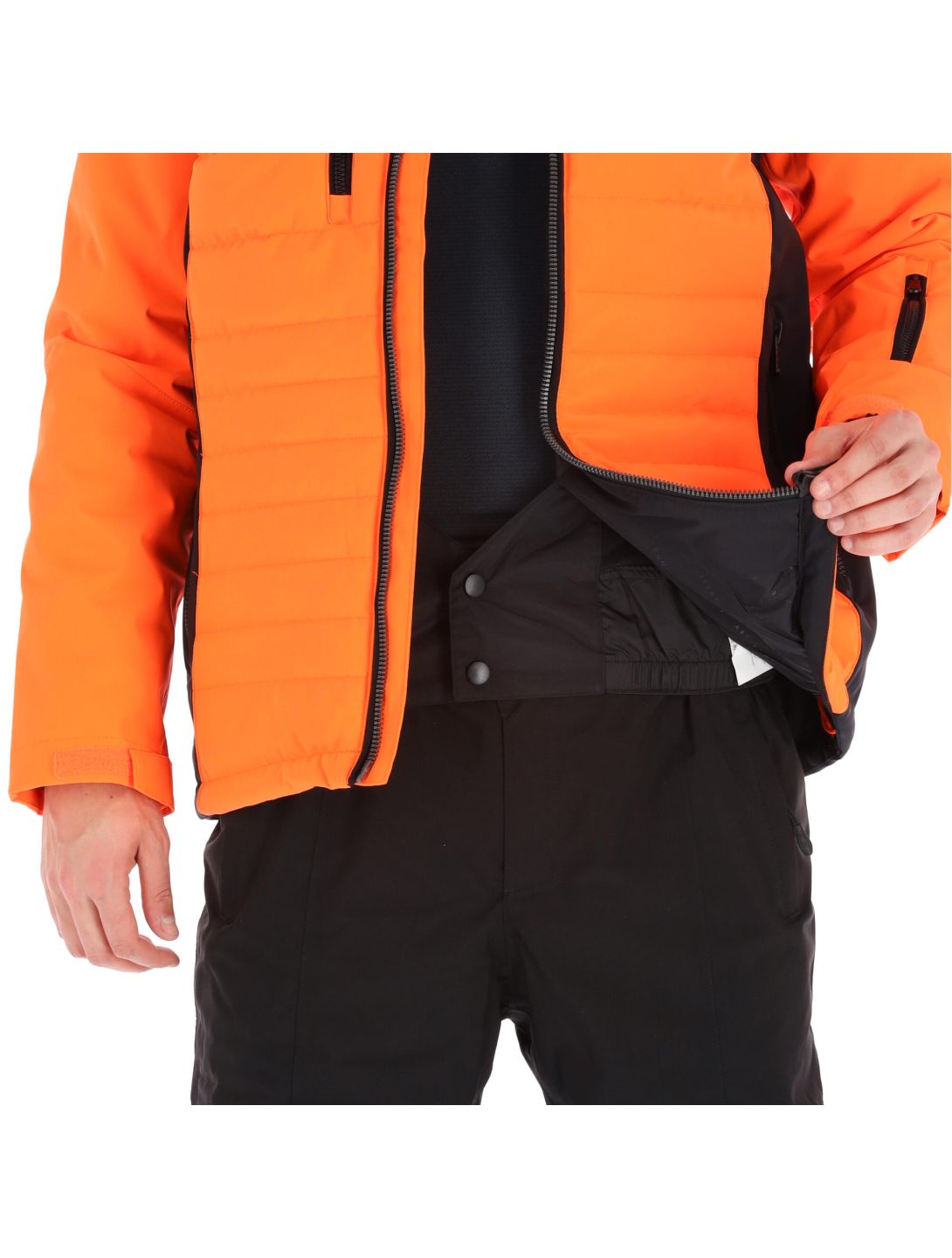 Sun Valley, Deltora veste de ski hommes neon orange 