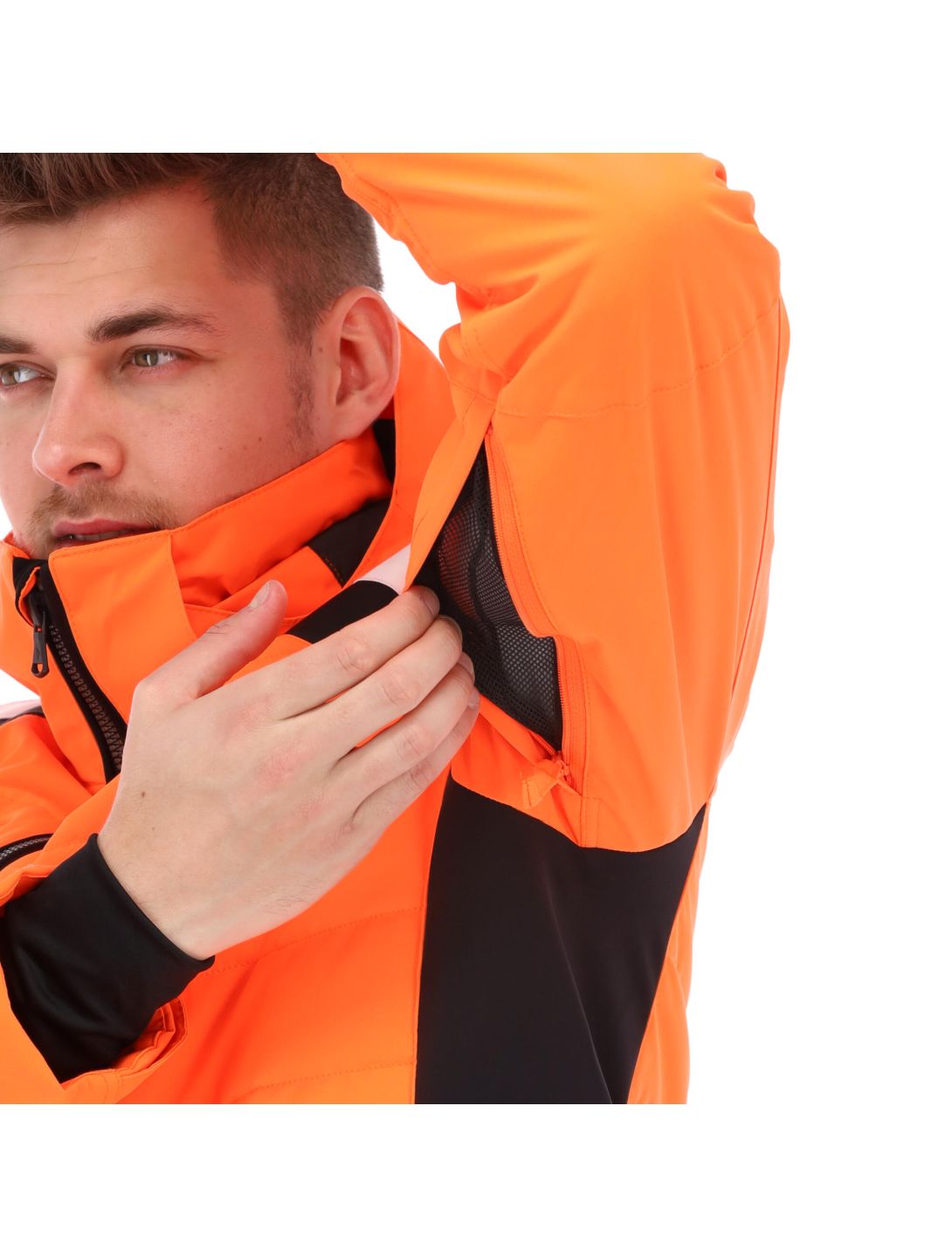 Sun Valley, Deltora veste de ski hommes neon orange 