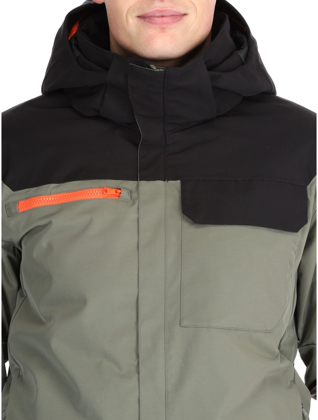 Sun Valley, Distors veste de ski hommes Kaki noir, vert 