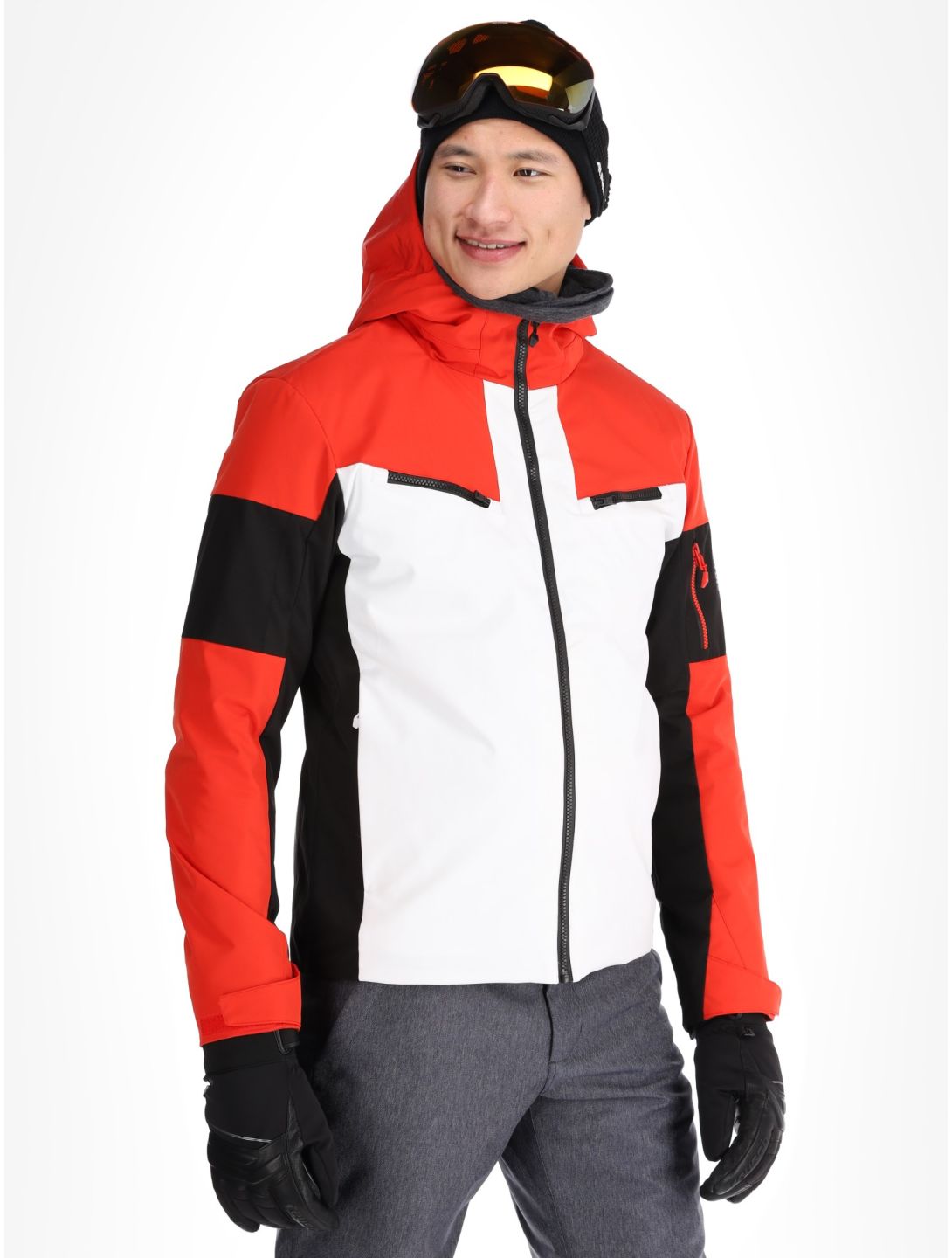 Sun Valley, Draggo veste de ski hommes Blanc blanc, rouge 