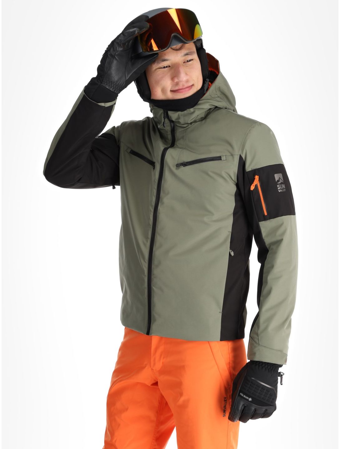 Sun Valley, Draggo veste de ski hommes Kaki vert 