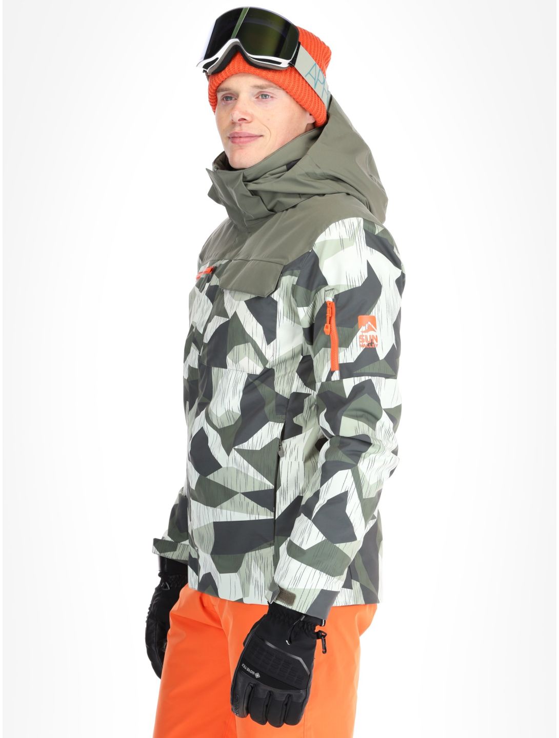 Sun Valley, Drayer veste de ski hommes Kaki vert 