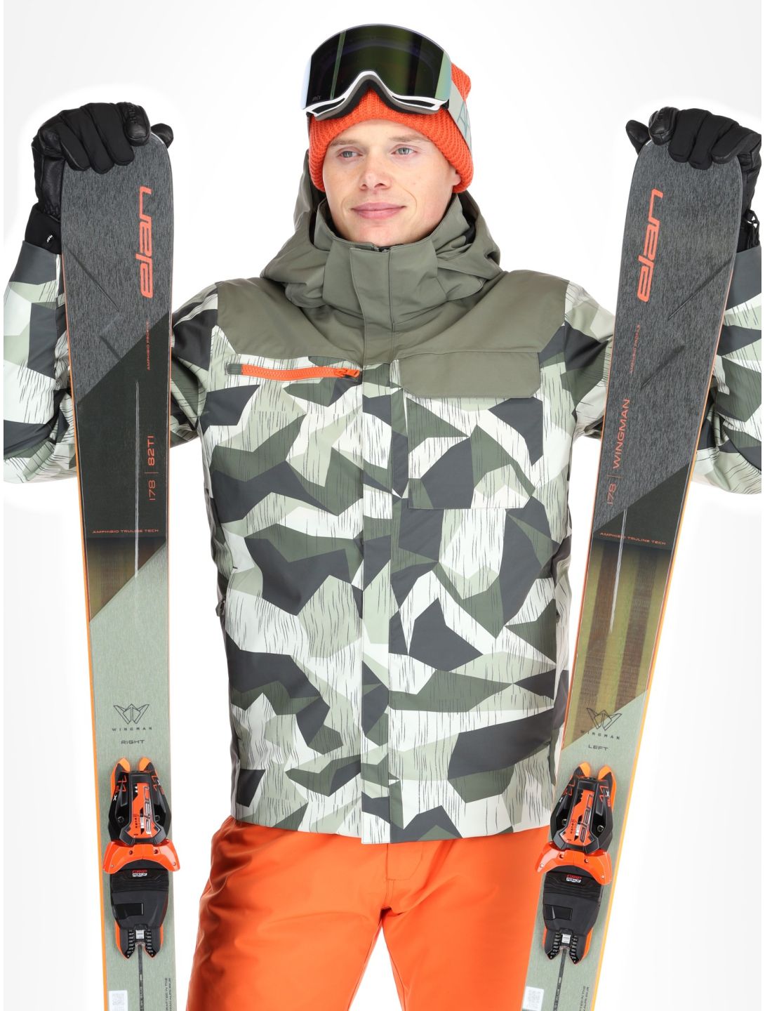 Sun Valley, Drayer veste de ski hommes Kaki vert 