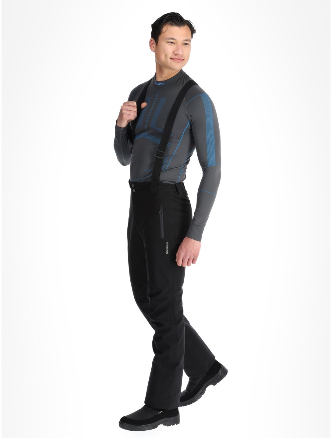 Sun Valley, Fuza pantalon de ski hommes Noir noir 