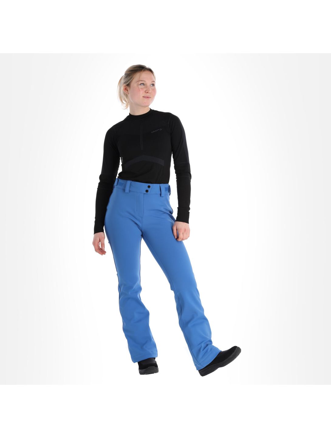 Sun Valley, Irimo pantalon de ski en softshell femmes cyan bleu 