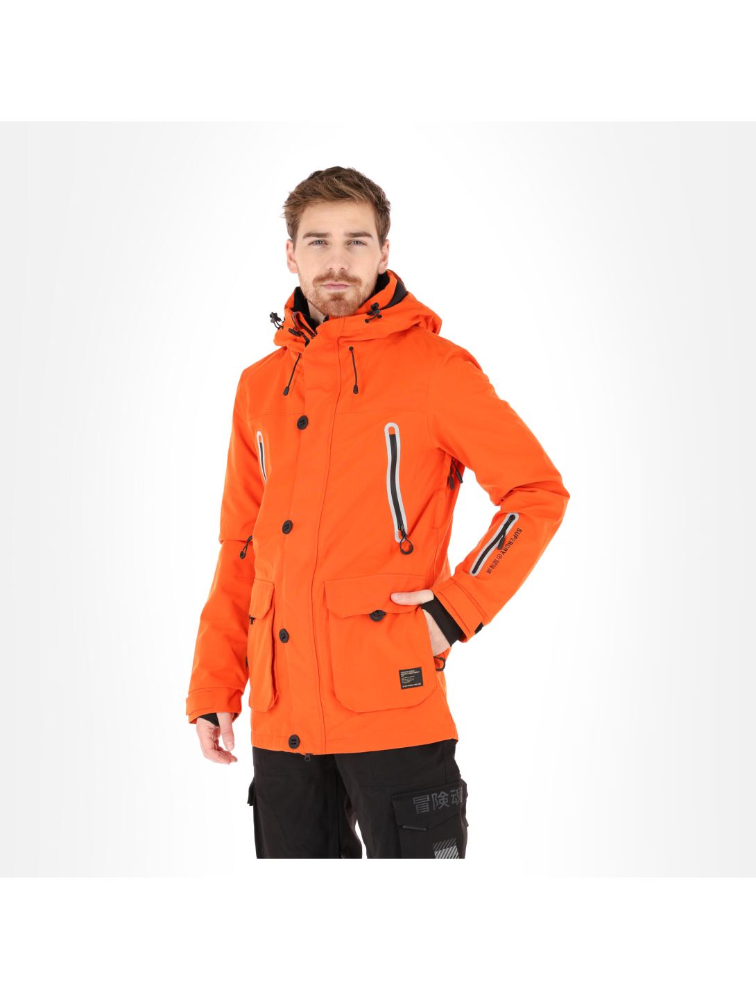 Superdry, Freestyle Jacket veste de ski hommes havana orange 