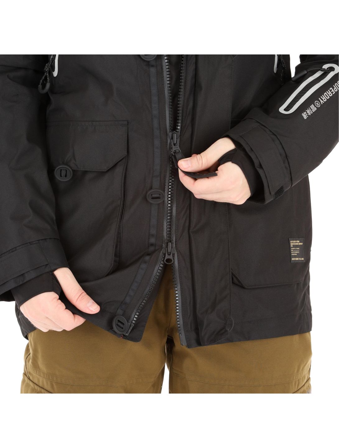 Superdry, Freestyle Jacket veste de ski hommes noir 