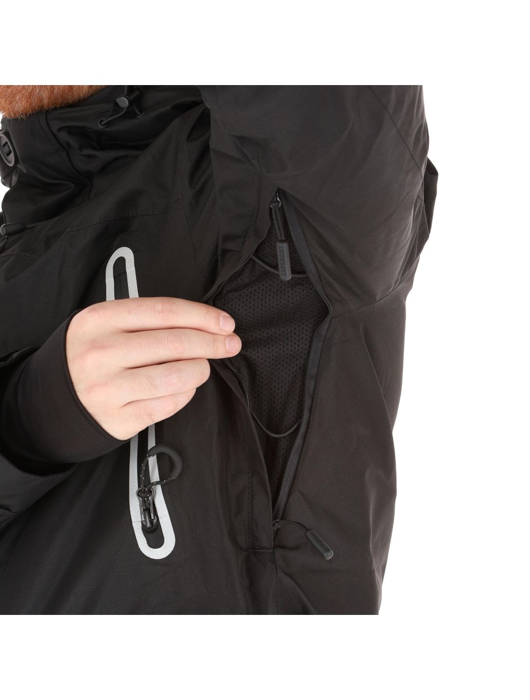 Superdry, Freestyle Jacket veste de ski hommes noir 