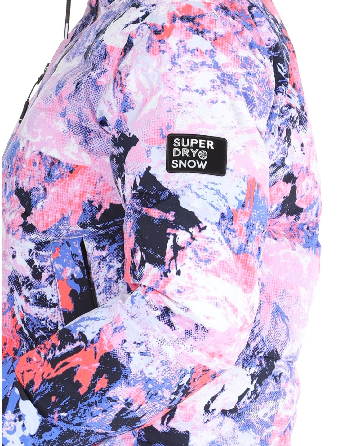 Superdry, Ski Boxy Puffer veste de ski femmes Mountain Mesh Purple multicolore, violet 