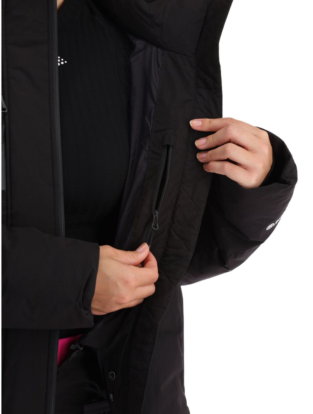 Superdry, Ski Boxy Puffer veste de ski femmes Black noir 