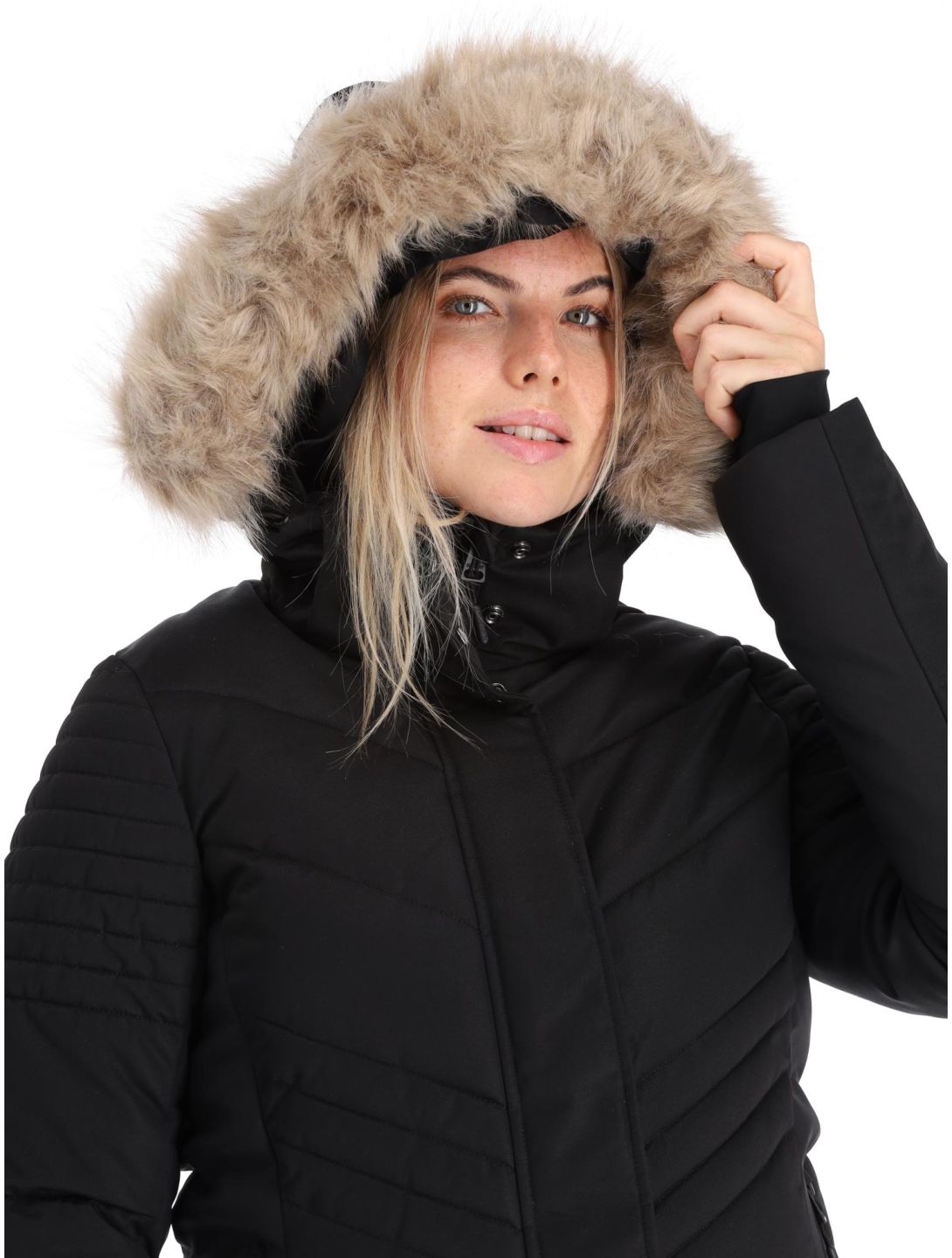 Superdry, Ski Luxe Puffer veste de ski femmes Black noir 