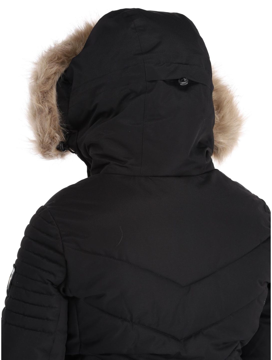 Superdry, Ski Luxe Puffer veste de ski femmes Black noir 