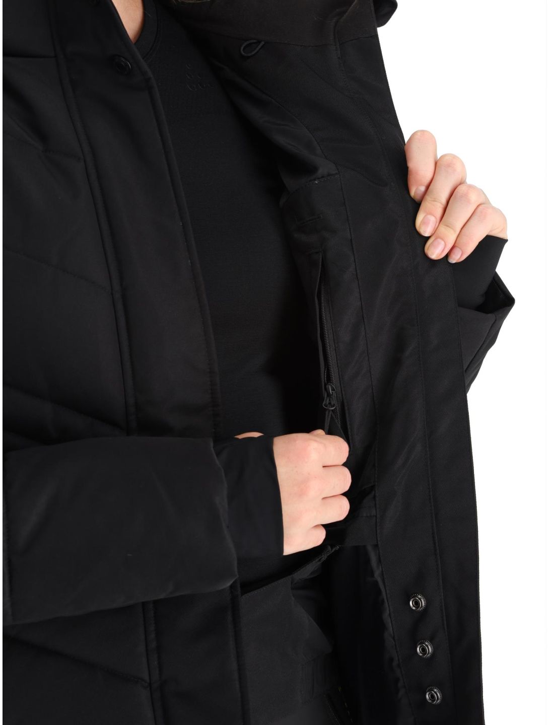 Superdry, Ski Luxe Puffer veste de ski femmes Black noir 