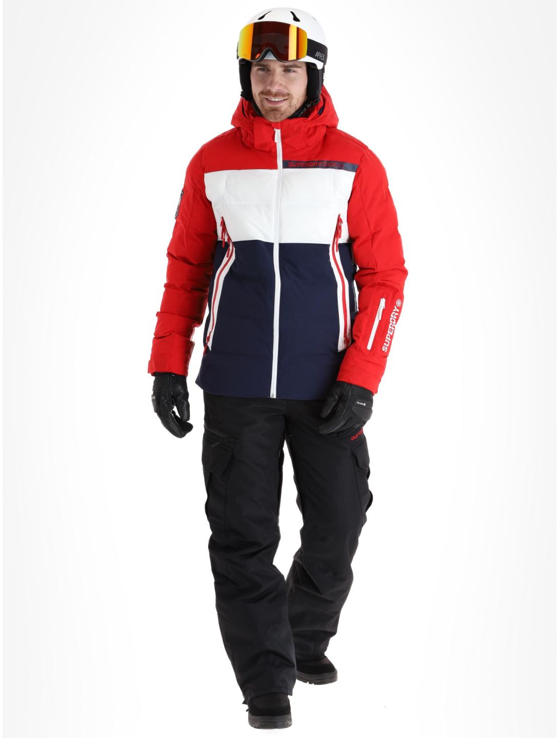 Superdry, Ski Radar Pro Puffer veste de ski hommes Rich Navy bleu 