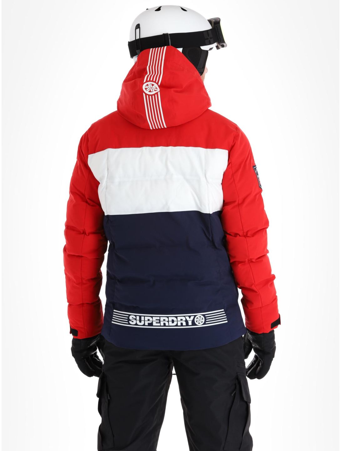 Superdry, Ski Radar Pro Puffer veste de ski hommes Rich Navy bleu 