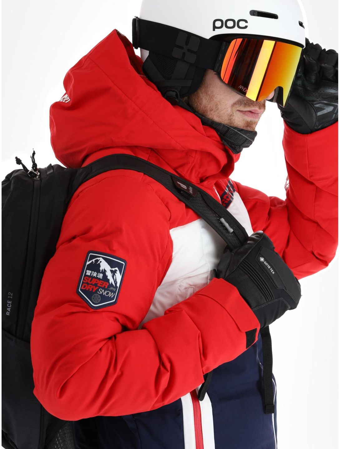 Superdry, Ski Radar Pro Puffer veste de ski hommes Rich Navy bleu 