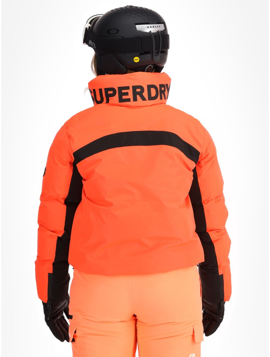 Superdry, Ski Slalom Puffer veste de ski femmes Volcanic Coral rose 