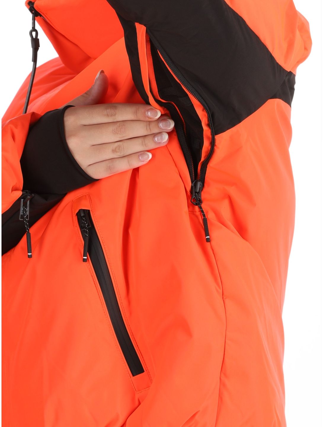 Superdry, Ski Slalom Puffer veste de ski femmes Volcanic Coral rose 