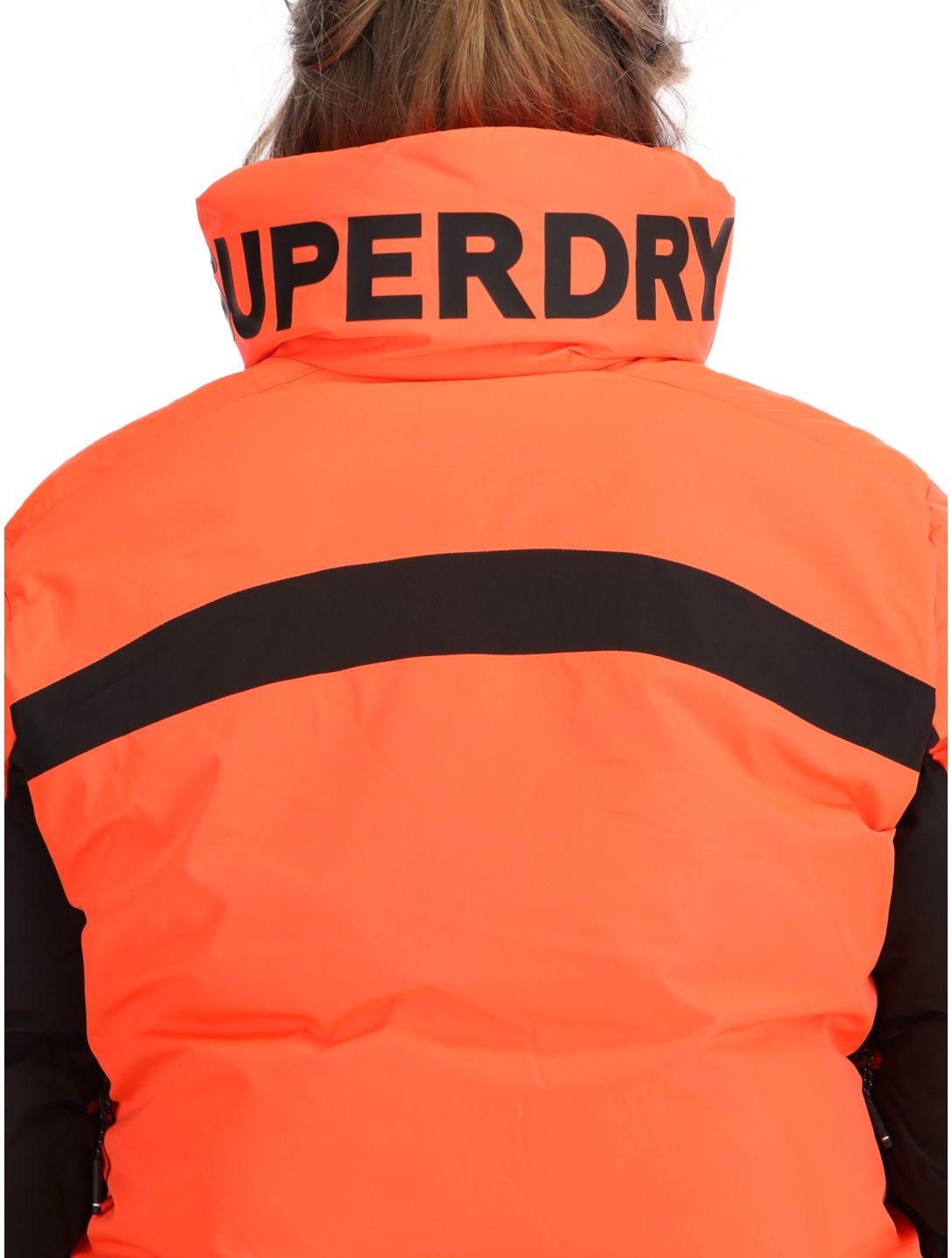 Superdry, Ski Slalom Puffer veste de ski femmes Volcanic Coral rose 