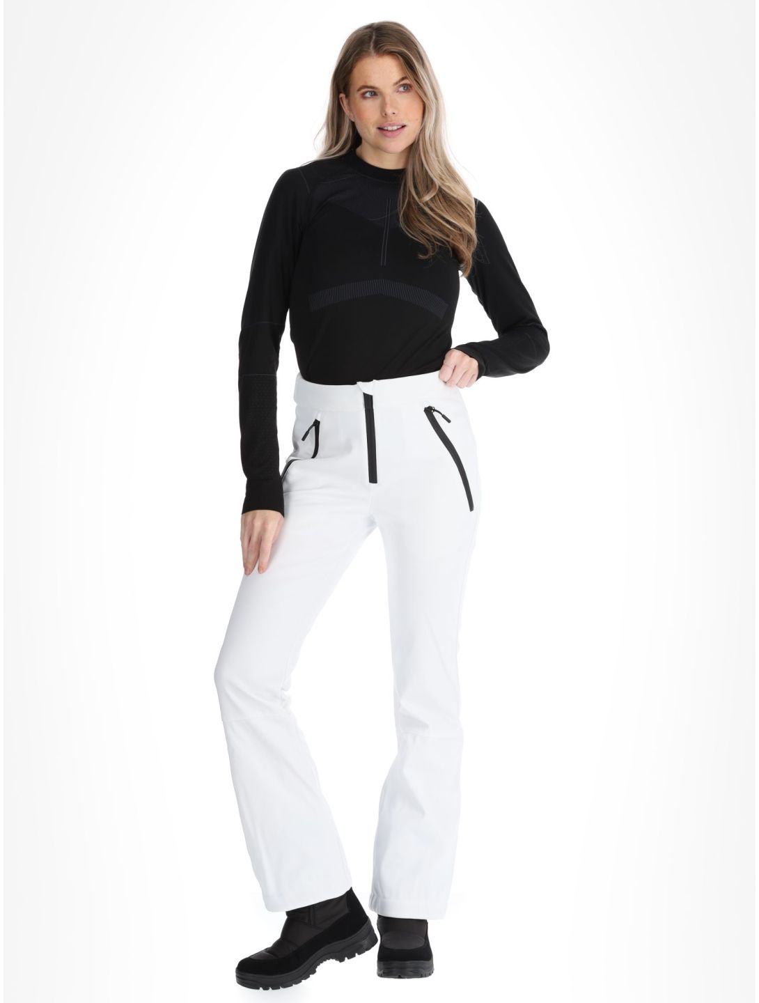 Superdry, Ski Softshell Slim pantalon de ski en softshell femmes Optic blanc 