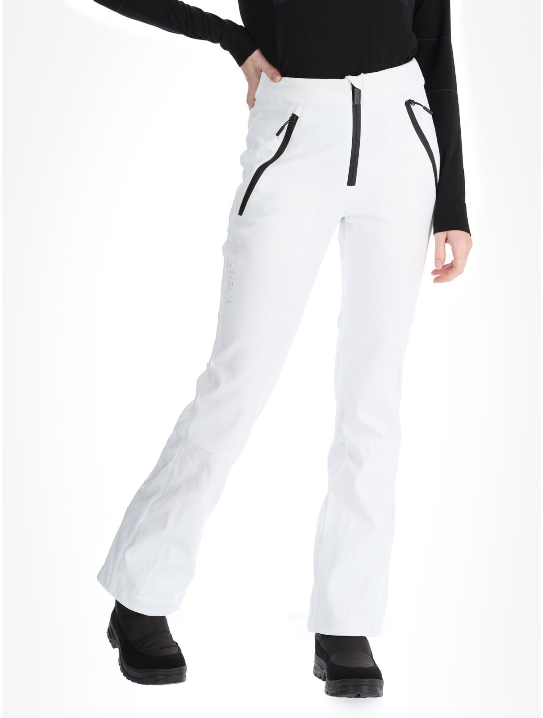 Superdry, Ski Softshell Slim pantalon de ski en softshell femmes Optic blanc 