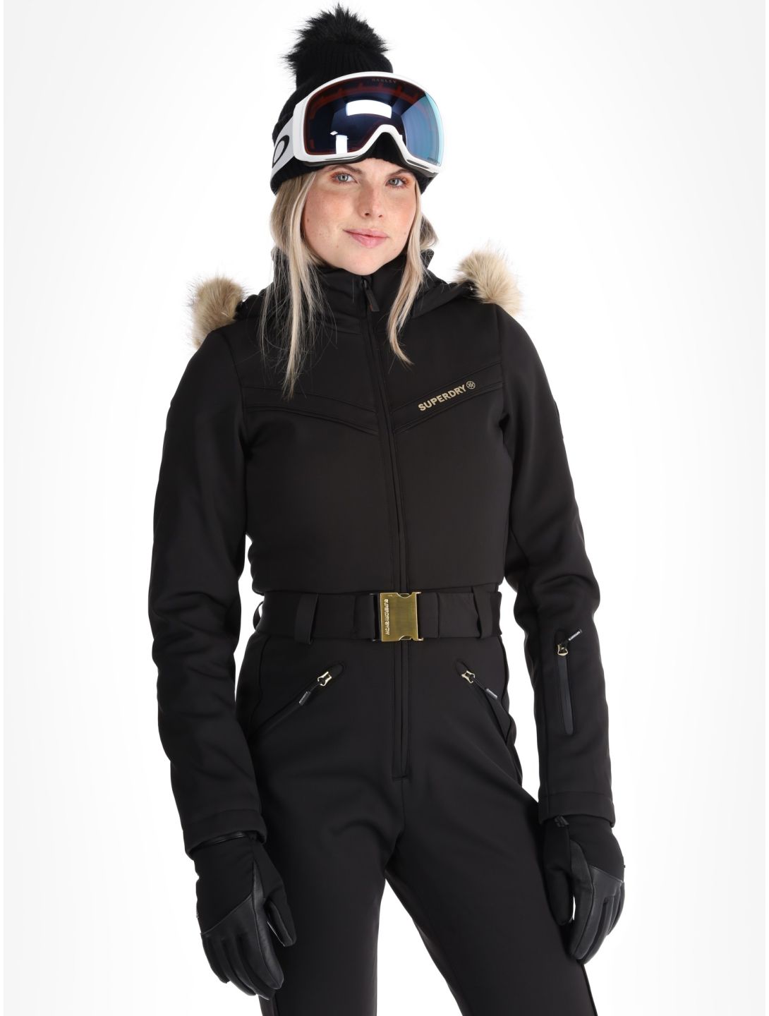 Superdry, Ski Suit combinaison de ski femmes Black noir 