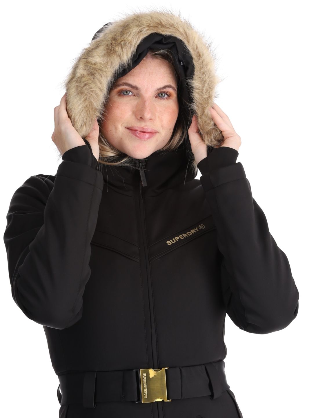 Superdry, Ski Suit combinaison de ski femmes Black noir 