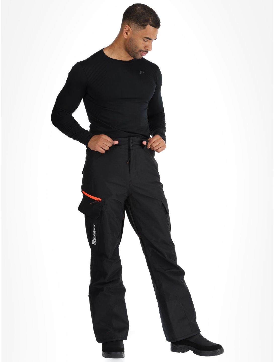 Superdry, Ski Ultimate Rescue pantalon de ski hommes Black noir 