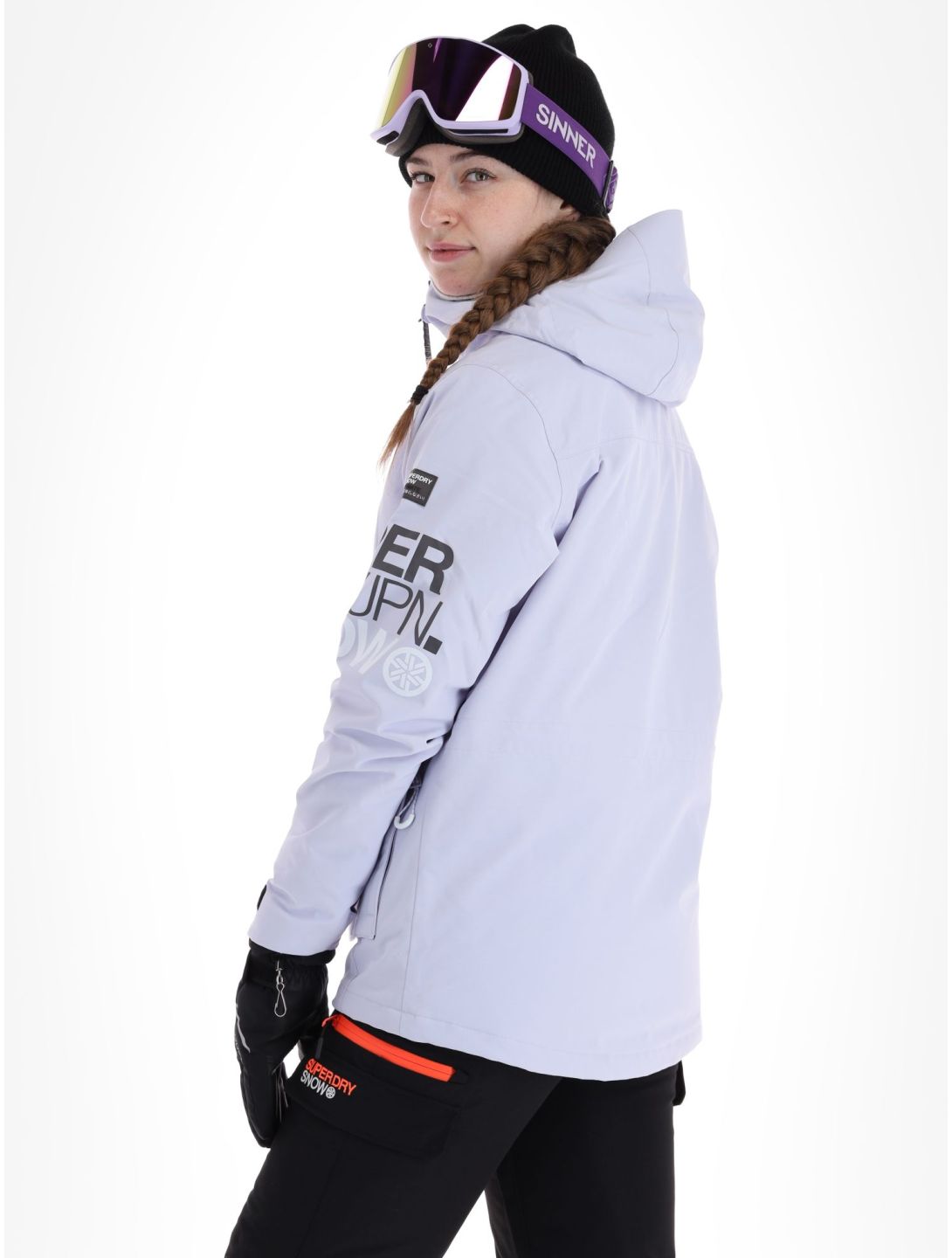 Superdry, Ski Ultimate Rescue veste de ski femmes Purple Heather violet 