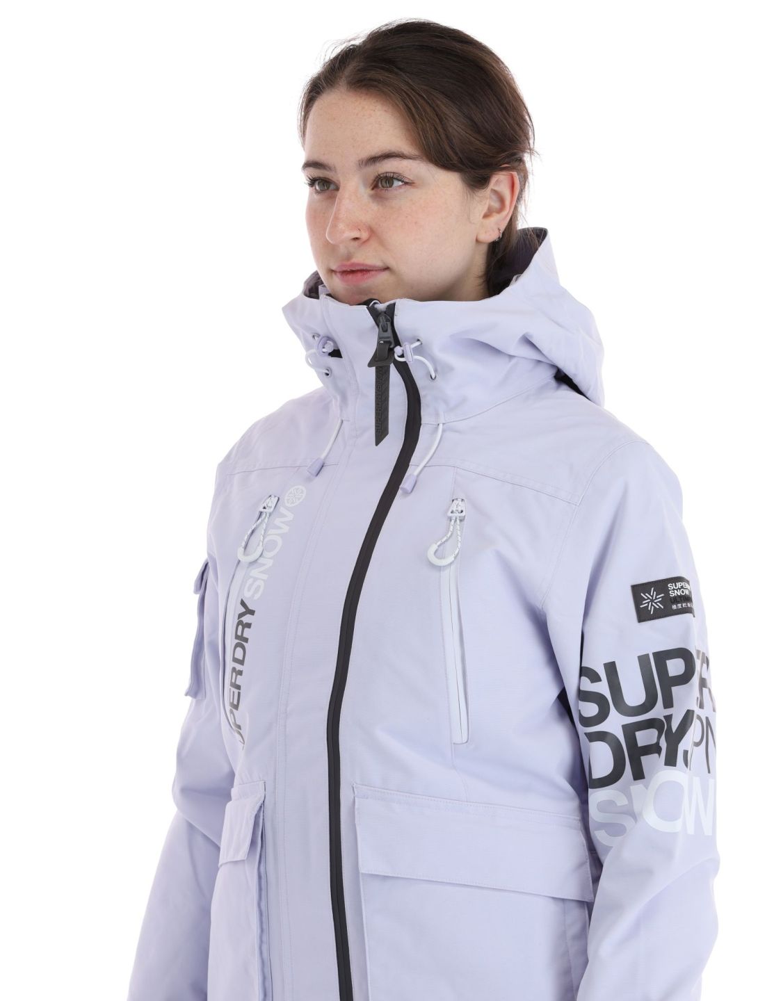 Superdry, Ski Ultimate Rescue veste de ski femmes Purple Heather violet 