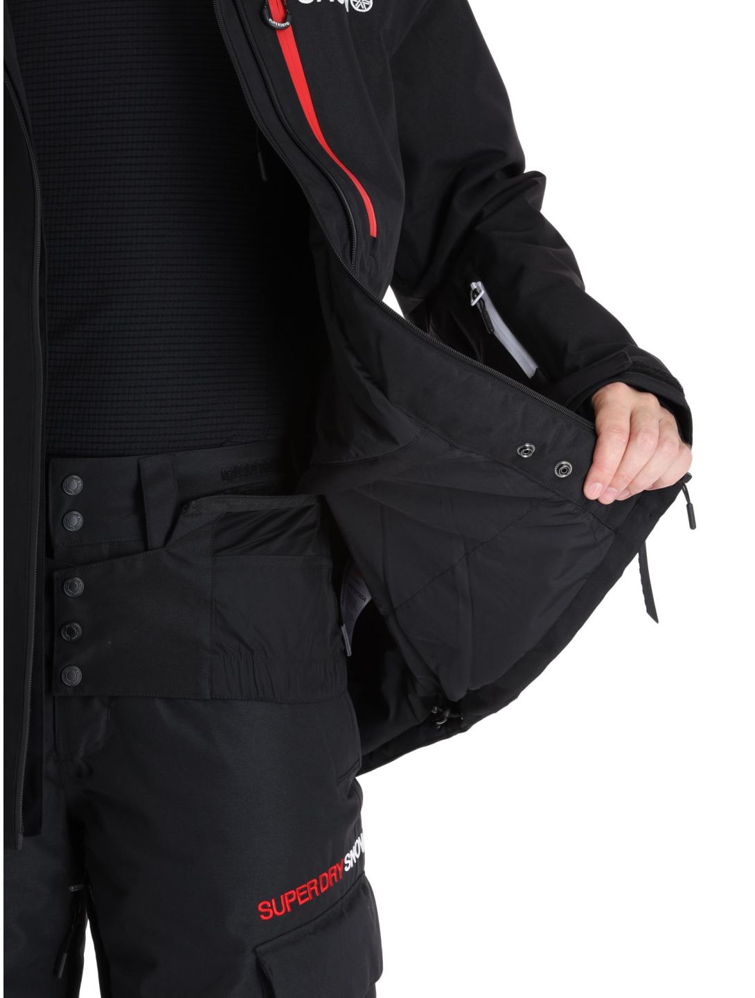 Superdry, Ski Ultimate Rescue veste de ski hommes Black noir 