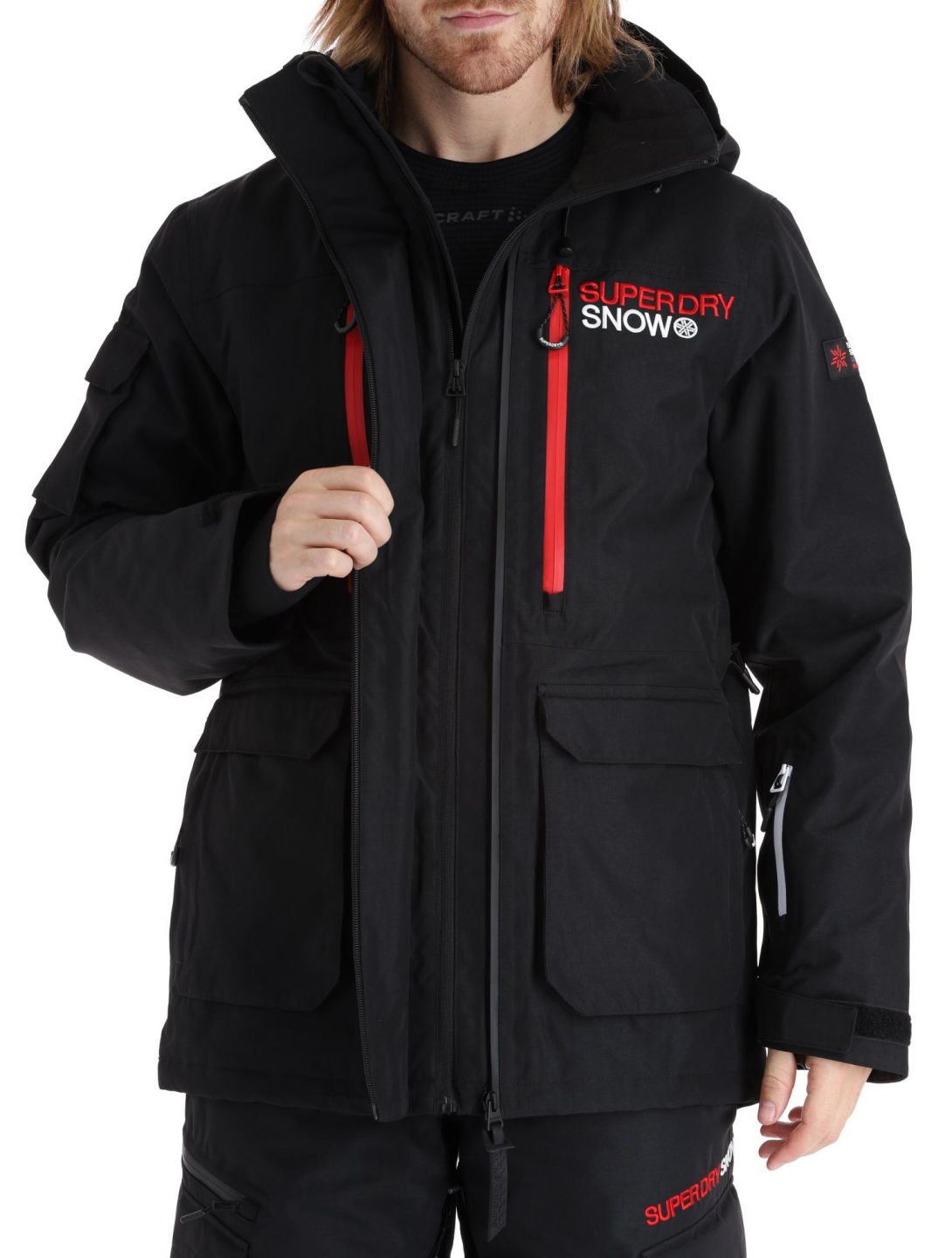 Superdry, Ski Ultimate Rescue veste de ski hommes Black noir 